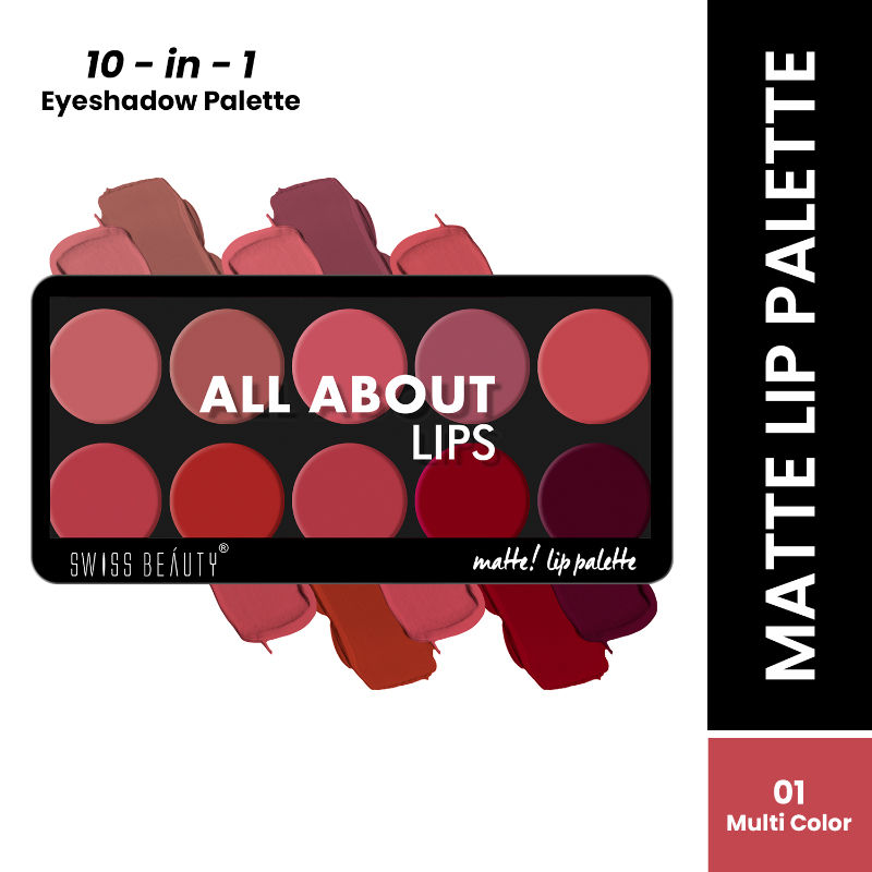 Swiss Beauty All About Lip Palette - Colors 01