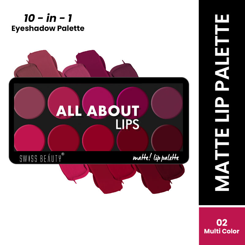 Swiss Beauty All About Lip Palette - Colors 02