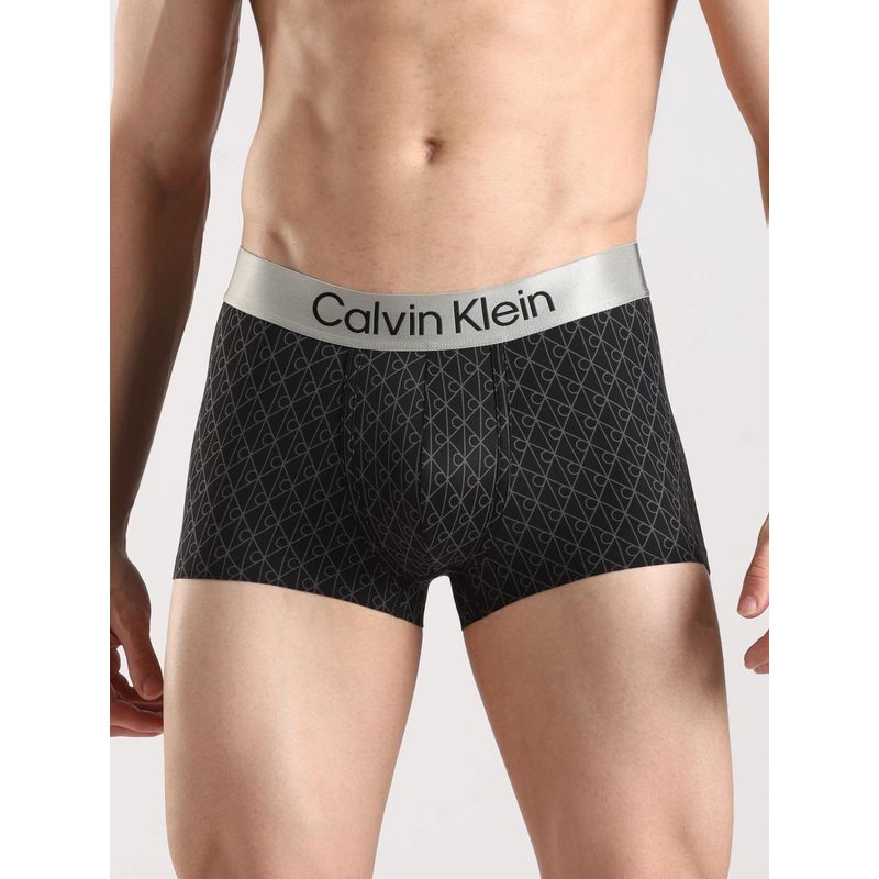 Calvin Klein Black Logo Mid Rise Trunk (L)