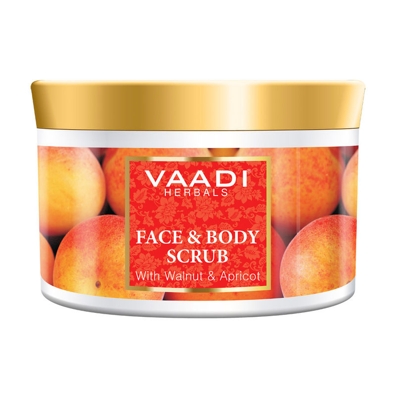 Vaadi Herbals Face And Body Scrub With Walnut And Apricot