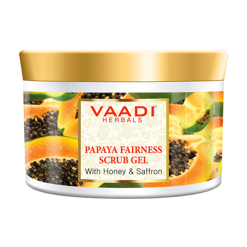 Vaadi Herbals Papaya Fairness Scrub Gel With Honey & Saffron