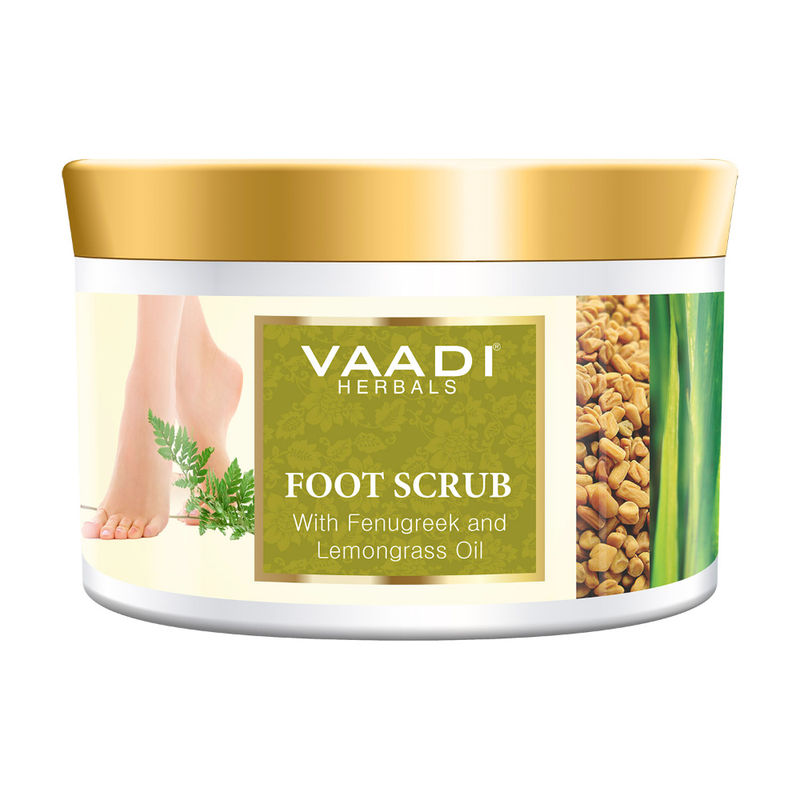 Vaadi Herbals Foot Scrub With Fenugreek And Lemongrass Oil