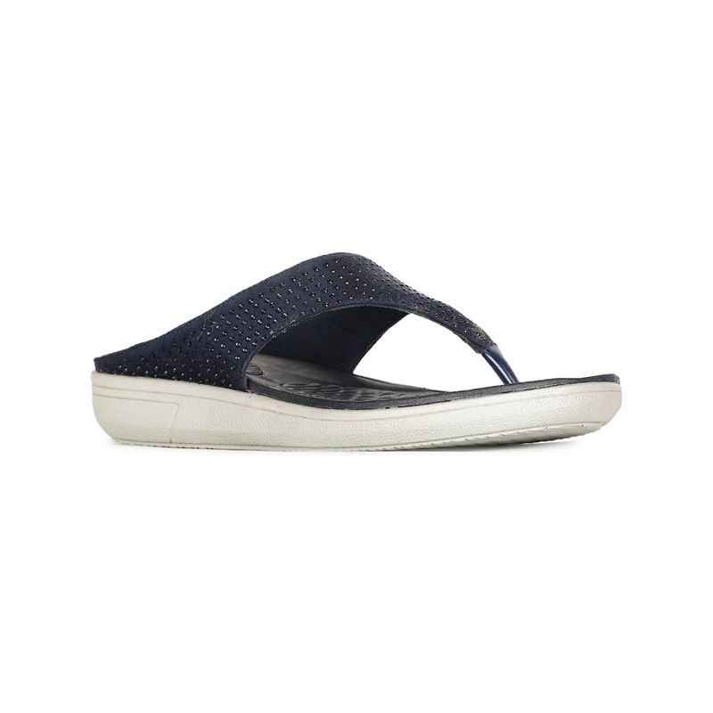 Bata Blossom Women Navy Blue Flipflops (UK 3)