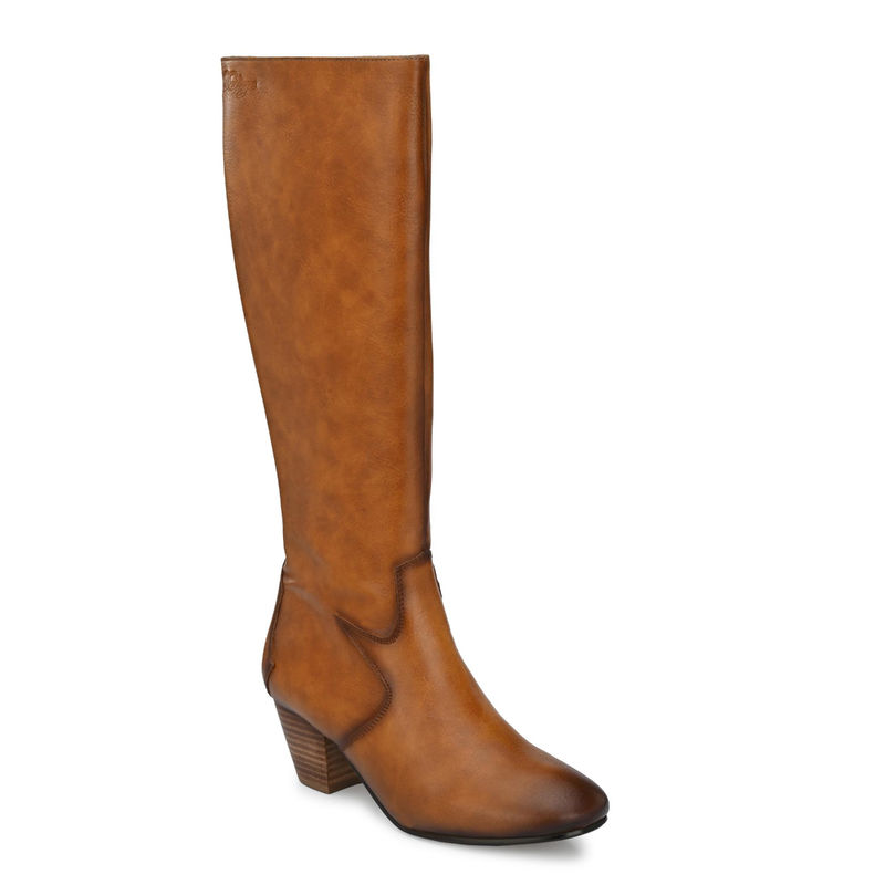 Buy Delize Womens Tan Knee Boots Online