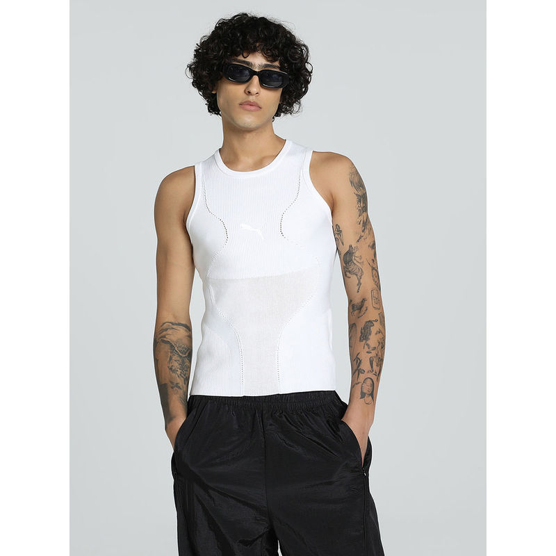 Puma Unisex Mostroverse White Tank Top (L)