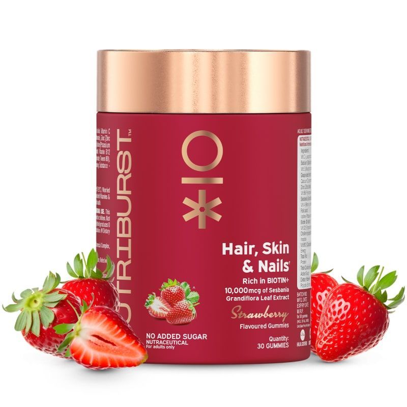 Nutriburst Hair, Skin & Nail Growth Gummies - Strawberry