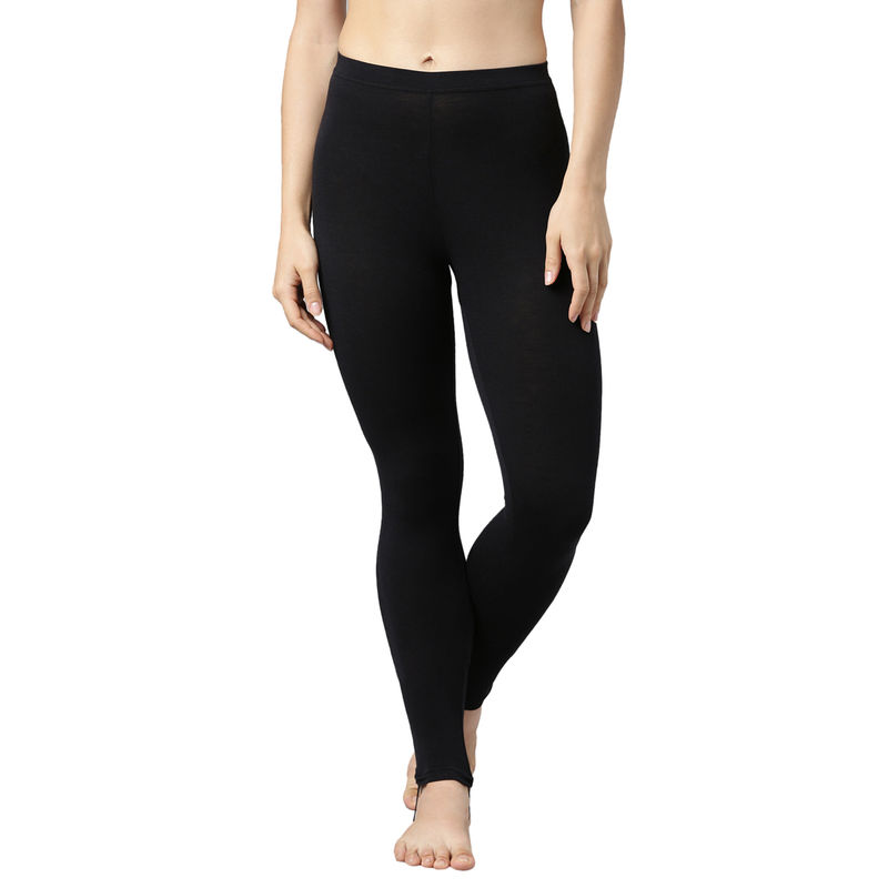 Enamor Women's Thermal Legging With Sweat Wicking And Antimicrobial Finish - Black (M)
