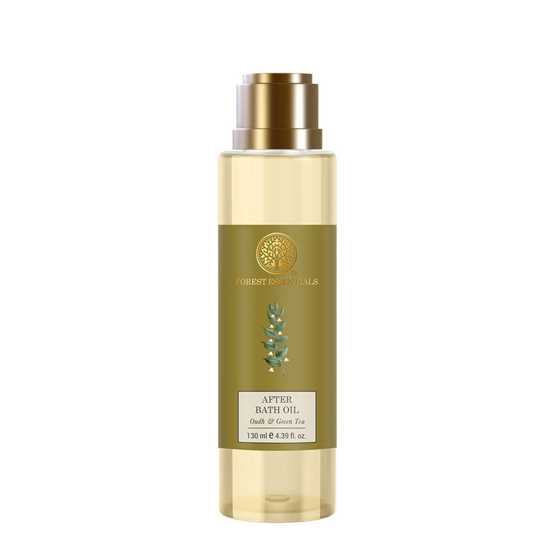 Forest Essentials After Bath Oil Oudh & Green Tea - Nourishing Natural After Shower Body Oil