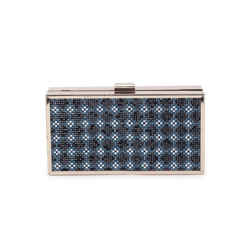Sis Clutch in Dark Purple/Blue