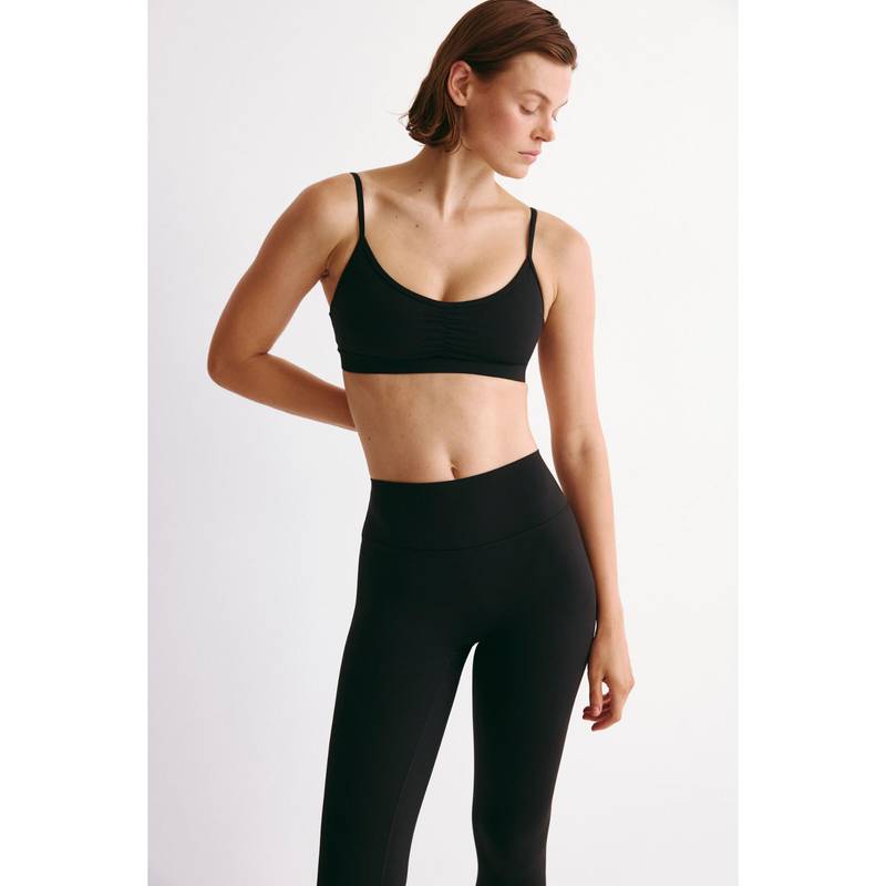 H&M Women Black Medium Support Sports Bra With Sculptmove (XS)