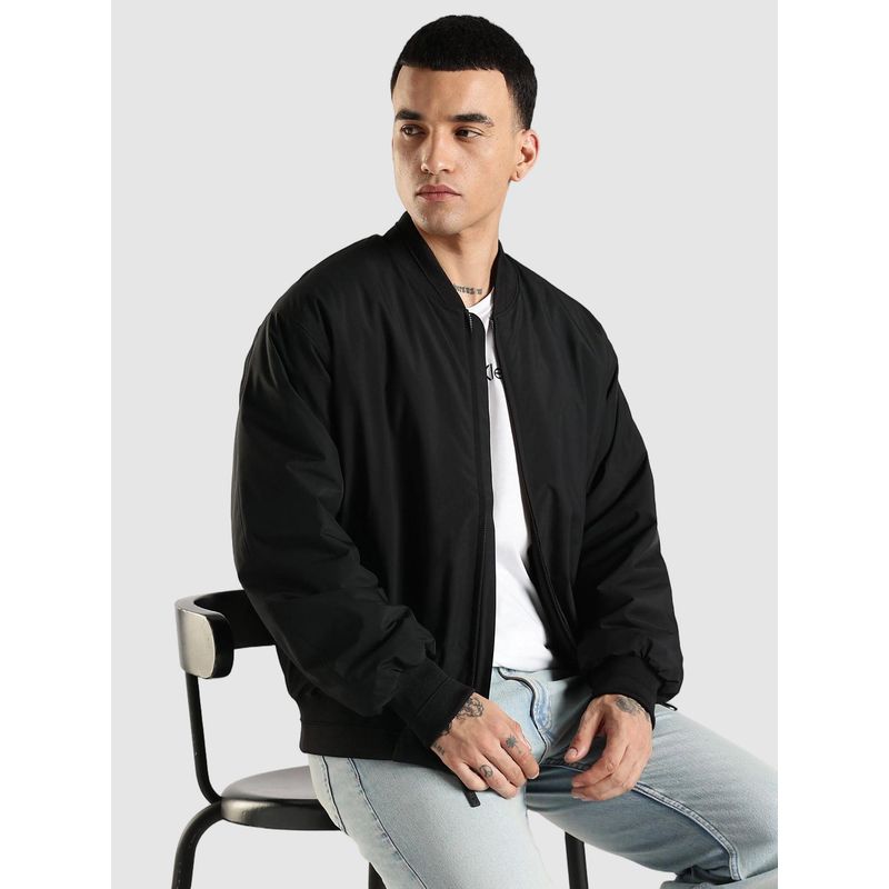 Calvin Klein Solid Regular Fit Polyester Jacket (S)