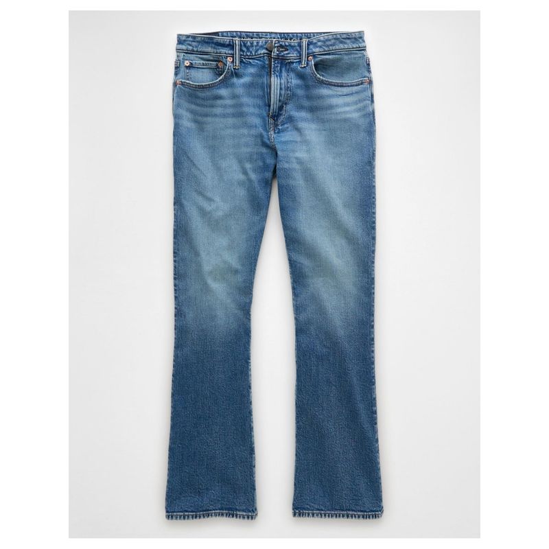 American Eagle Men Blue AirFlex+ Slim Bootcut Jeans (30)