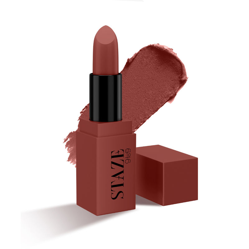 STAZE 9to9 Creme De La Matte Lipstick - 07 Hot Toddy
