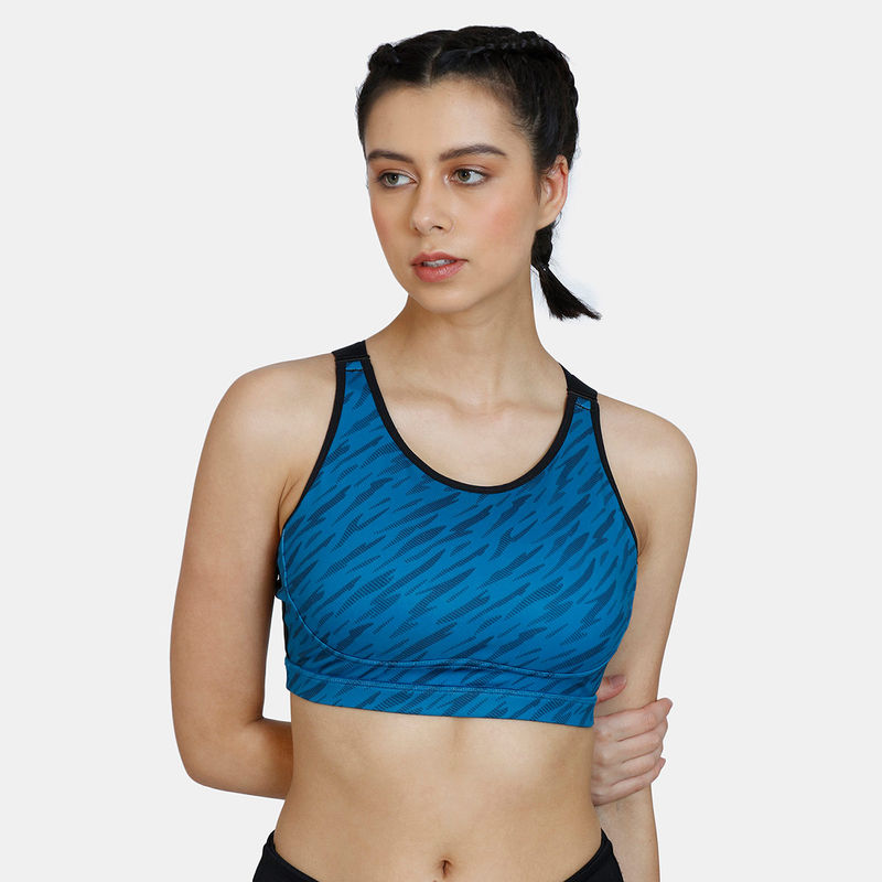 Zelocity Quick Dry Sports Bra Mykonos Blue Blue Buy Zelocity Quick