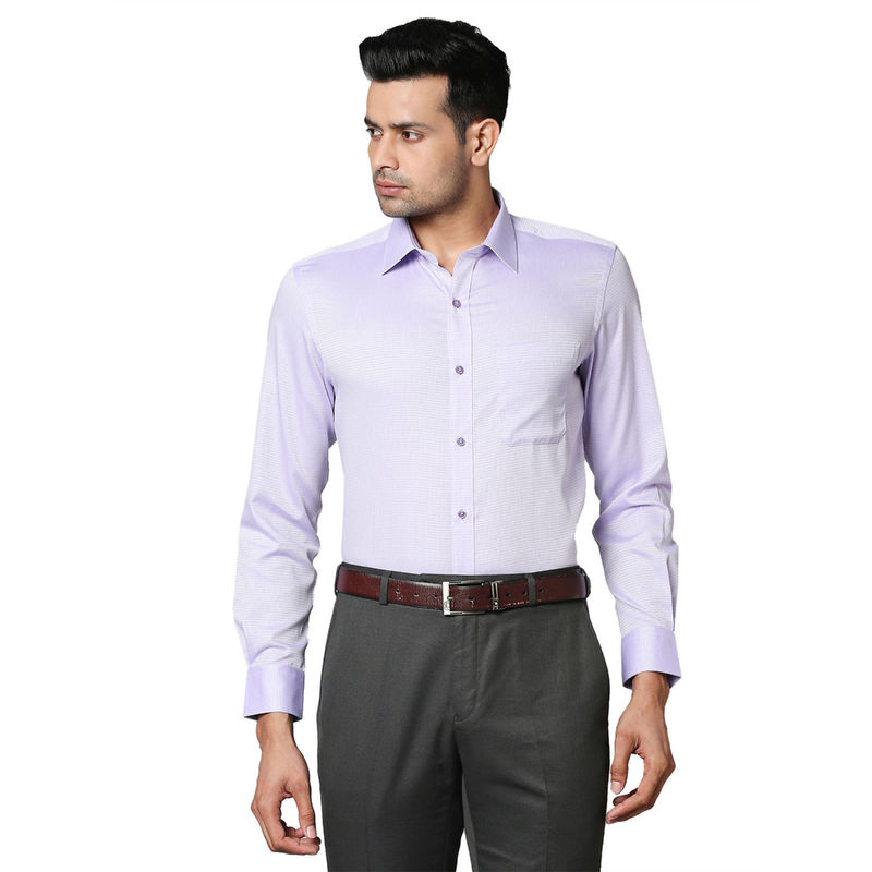 Raymond Men Medium Purple Shirt (S) (S)