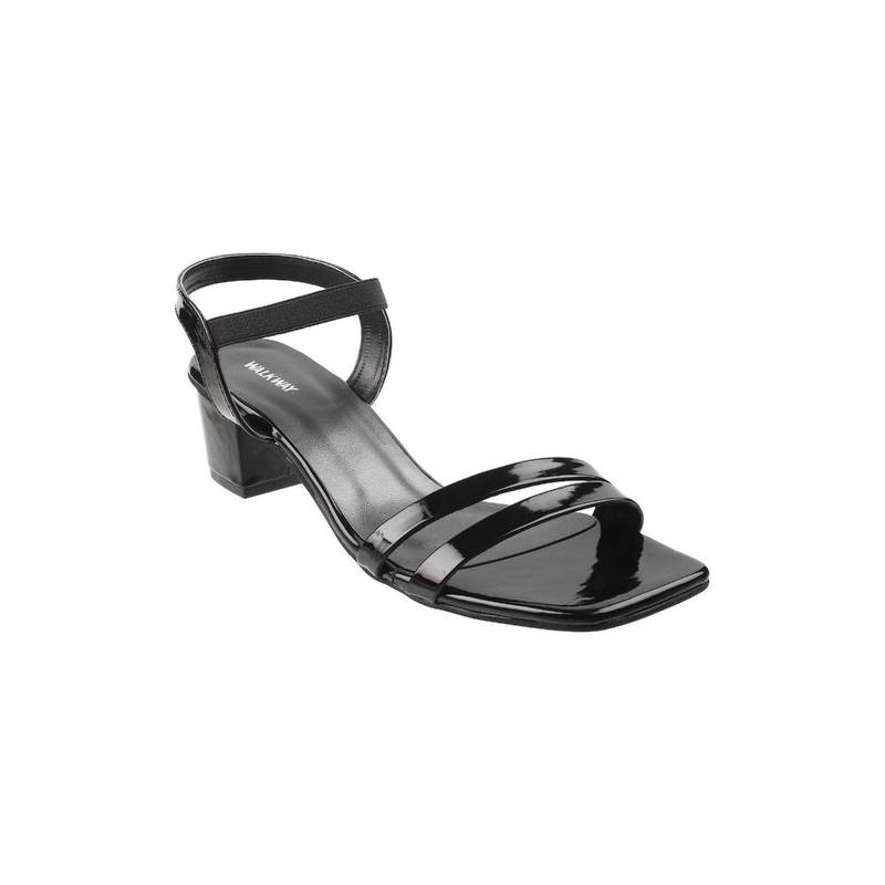 Walkway Black Solid Sandals (EURO 36)