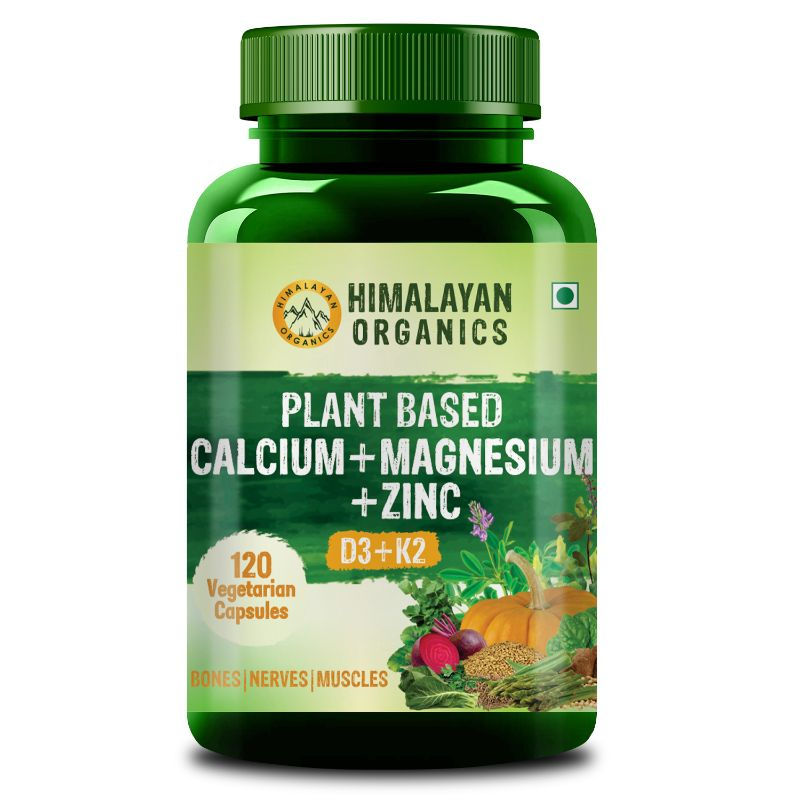 Himalayan Organics Plant Based Calcium Magnesium Zinc D3