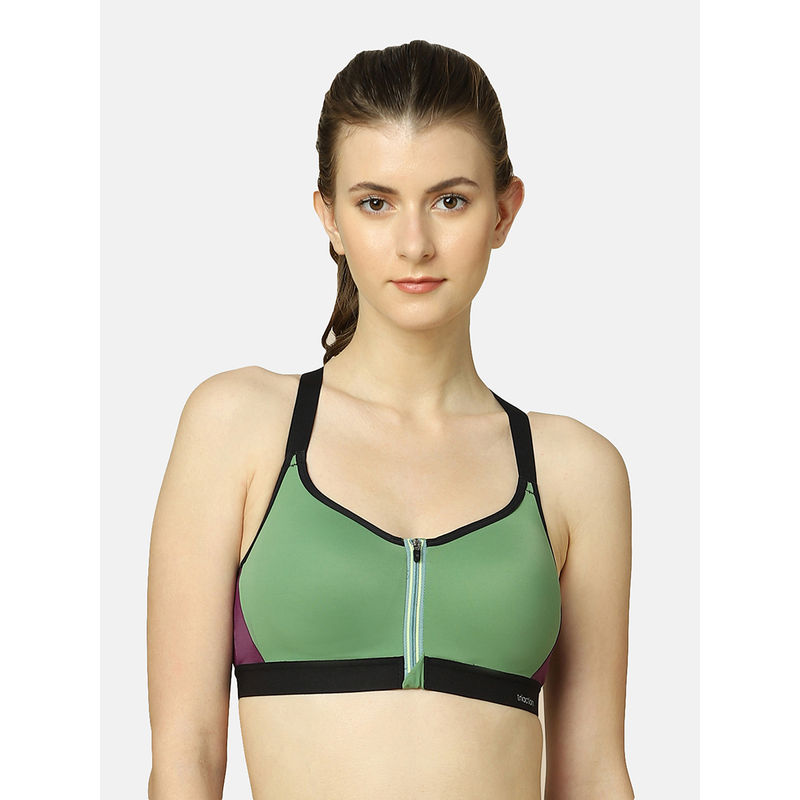 Triumph Triaction 125 Padded Wireless High Coverage Extra Support Racer Back Sports Bra (32D)
