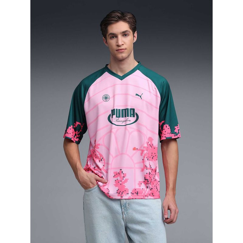 Puma Relaxed City Breathable Lifestyle Jersey III Pink T-Shirt (M)