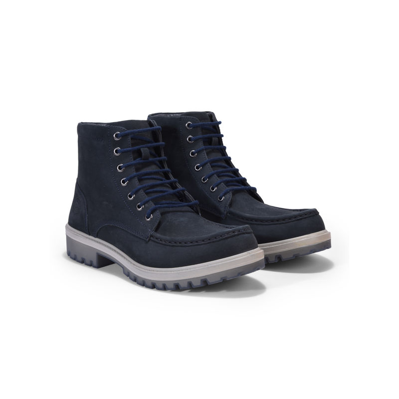 Woodland navy blue boots sale