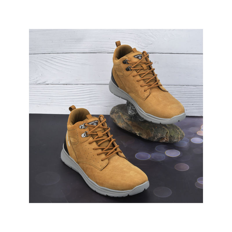 WOODLAND Mens Camel Casual Yellow Boots EURO 41