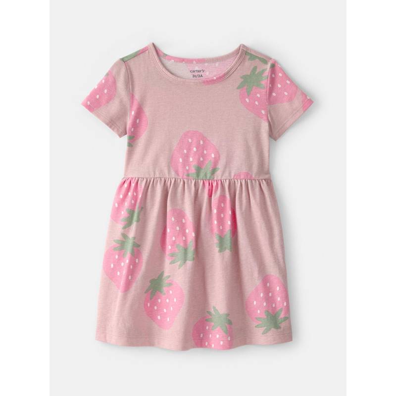 Carter's Girls Pink Strawberry Dress (2-3 Years)