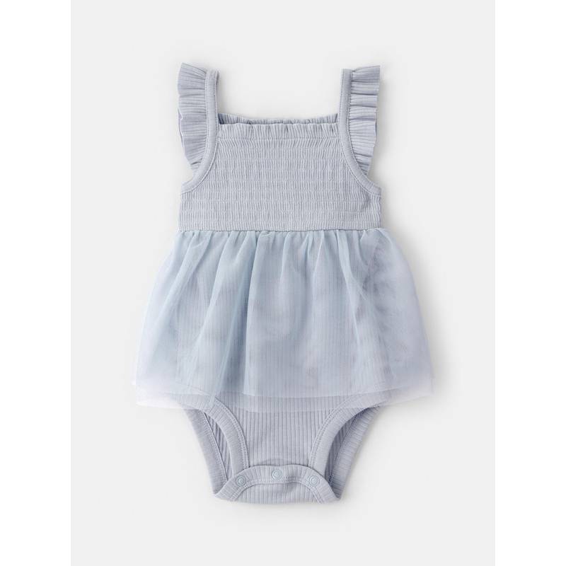 Carter's Baby Girl Blue Sleeveless Onesie (Newborn)