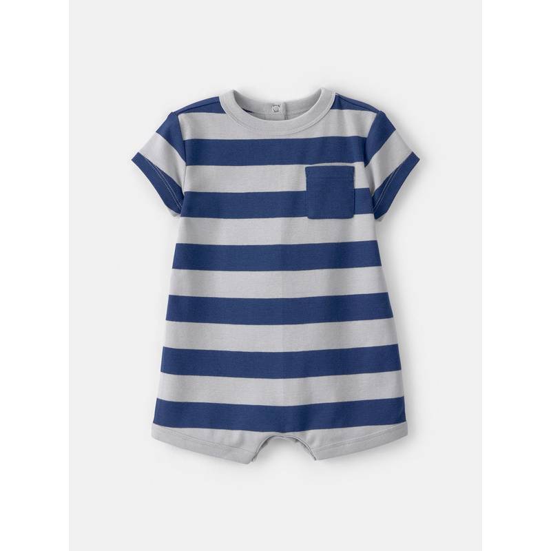Carter's Baby Boy Blue Stripe Romper (Newborn)