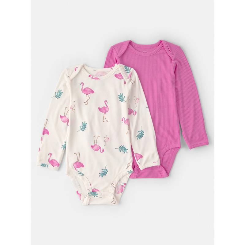 Carter's Baby Girl Multi-Color Long-Sleeve Onesies