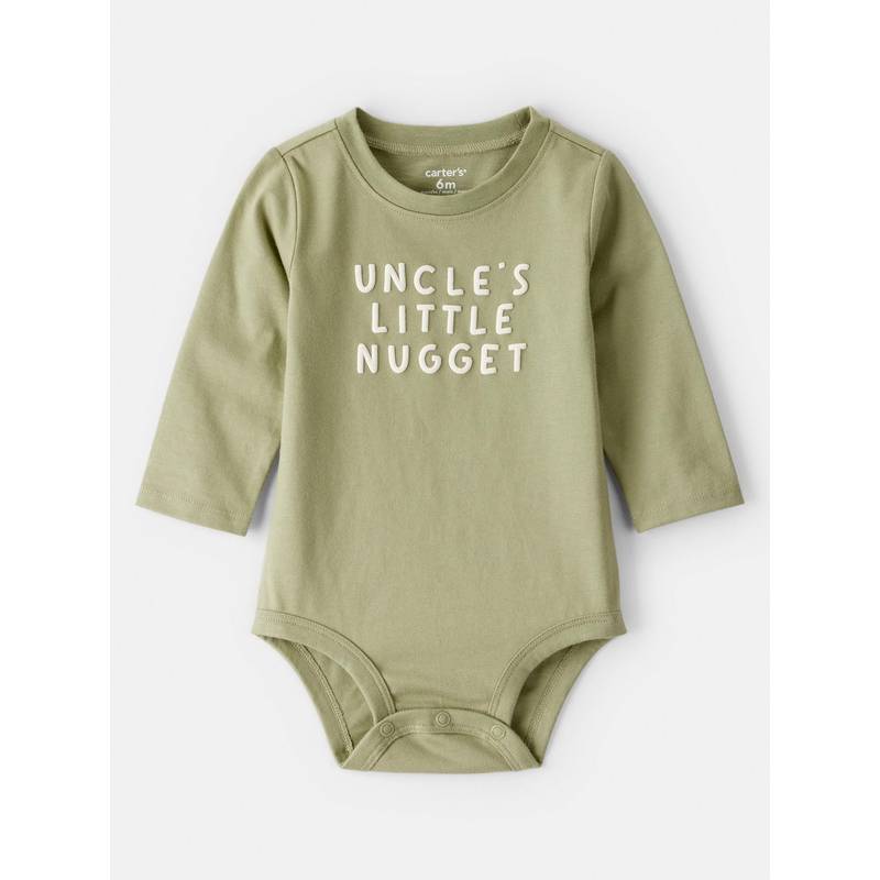 Carter's Baby Boy Uncles Little Nugget Bodysuit - Green (0 Months)