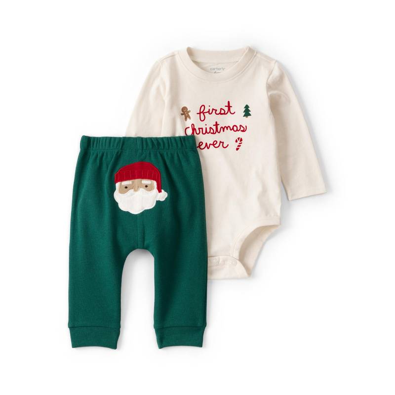 Carter's Baby My First Christmas Long-Sleeve Romper & Jogger