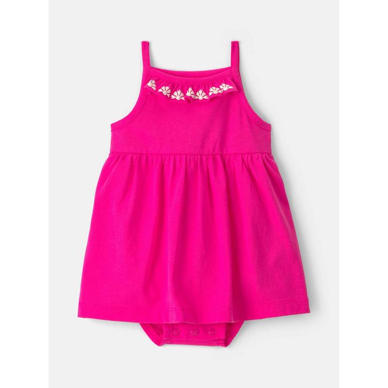 Carter's Infant Girls Sleeveless Bodysuit Dress - Pink (9-12 Months)
