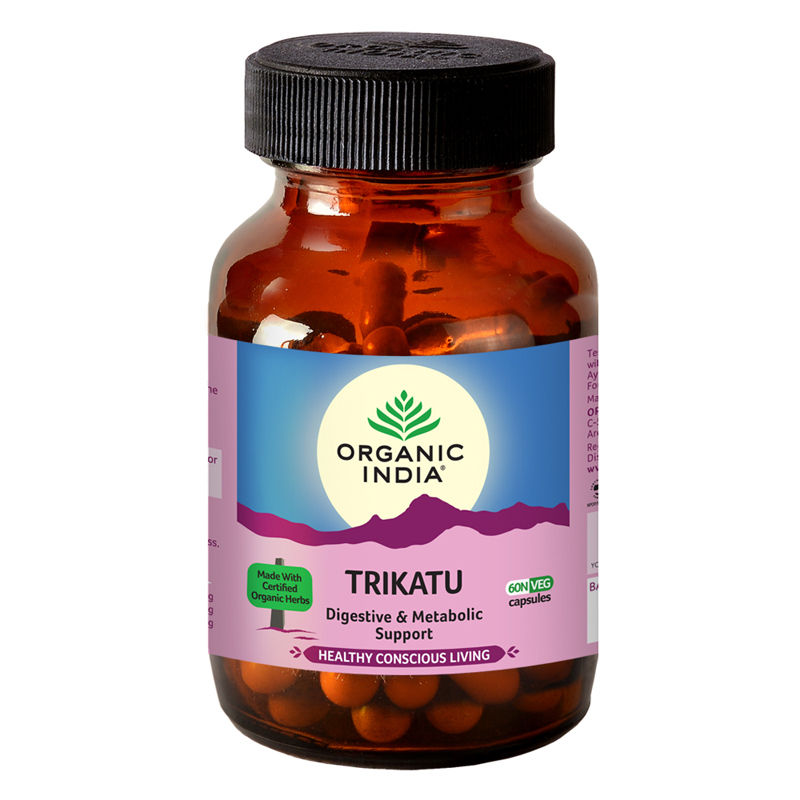 Organic India Trikatu's Capsules Bottle