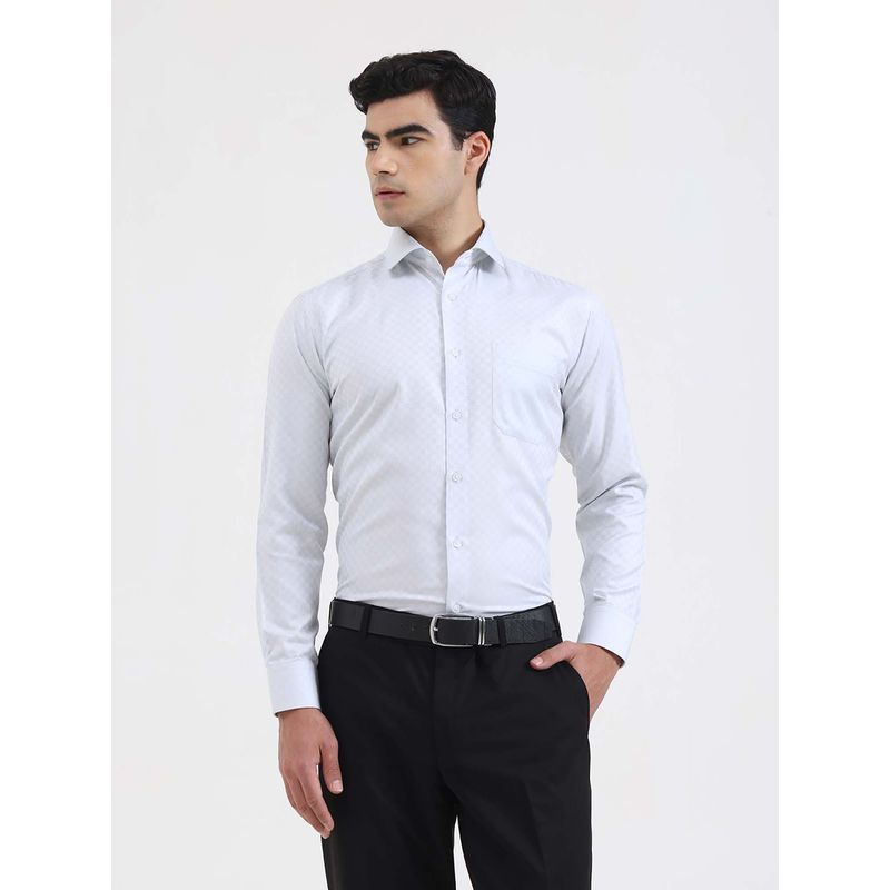 Greenfibre Men Light Grey Formal Shirt (39)