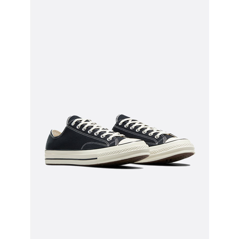 Converse Unisex Chuck 70 Low Top Black Canvas Sneakers (UK 3)