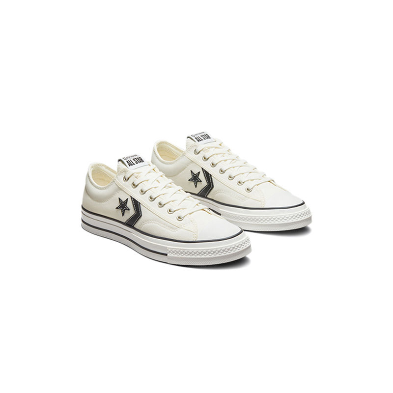 Converse Men Star Player 76 Premium Canvas Low Top Sneakers (UK 9)