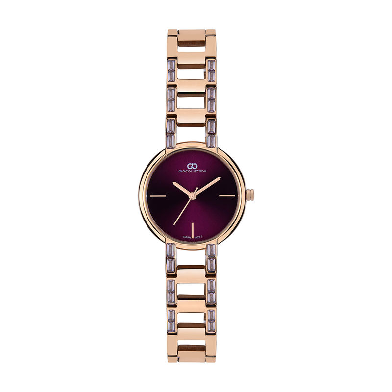 Gio Collection Analog Silver Dial Women's Watch