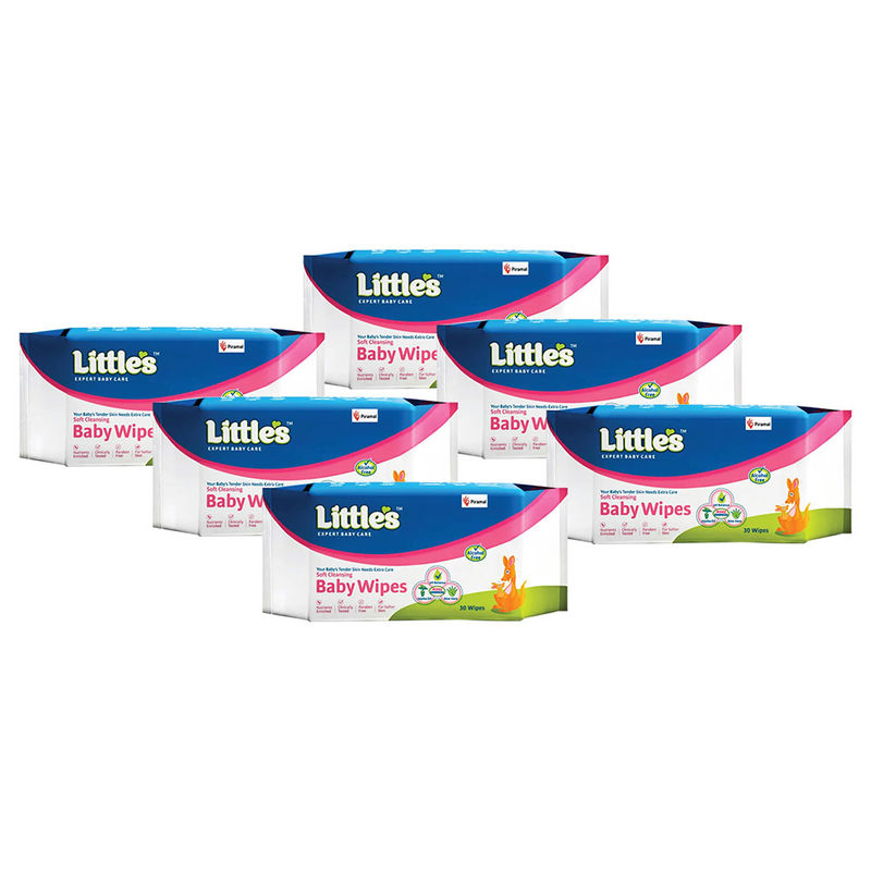 Little's Baby Wipes Combo Pack Of 6 Buy Little's Baby Wipes Combo