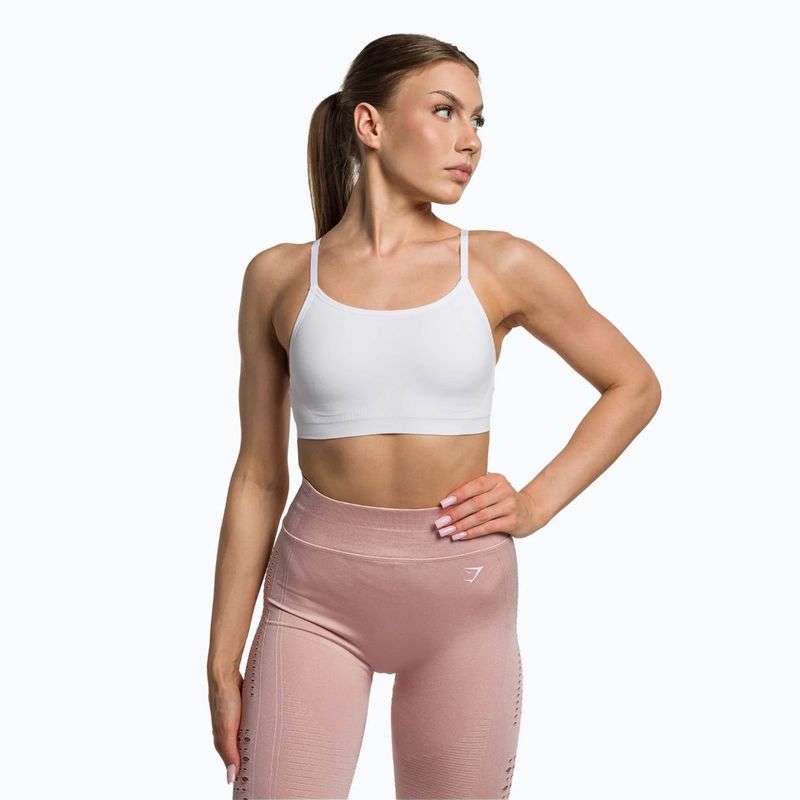 Buy Gymshark White Seamless Sports Bra Online