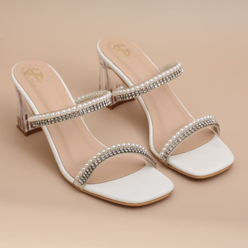 Shoe that fits you White Pearl Heels (EURO 35)