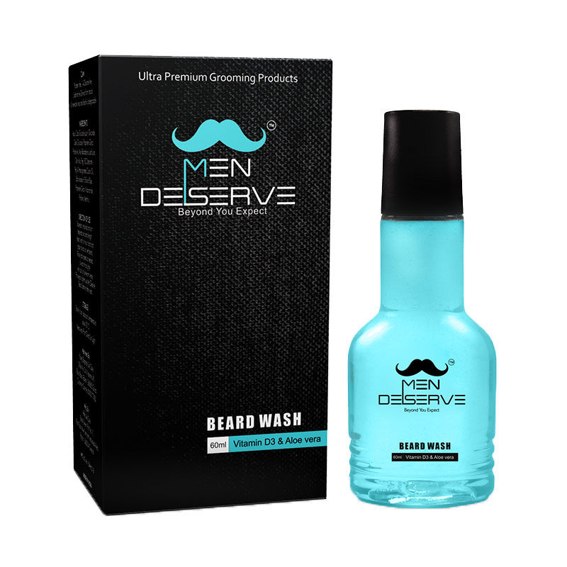 MEN DESERVE Beard Wash Vitamin D3 & Aloe vera