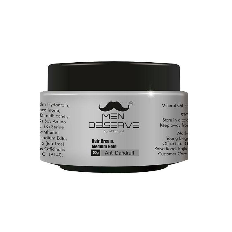 MEN DESERVE Hair Styling Cream Medium Hold Anti Dandruff