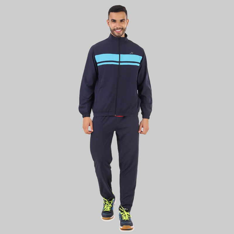 Vector X OTS-207 Navy Regular Fit Solid Tracksuit (Pack of 1) (M)