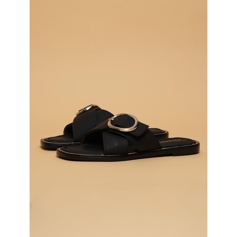 Eridani Armel Black Casual Flats (UK 3)