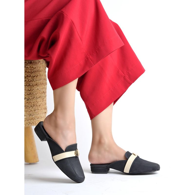 Shoetopia Women Black Comfortable Loafers (EURO 36)