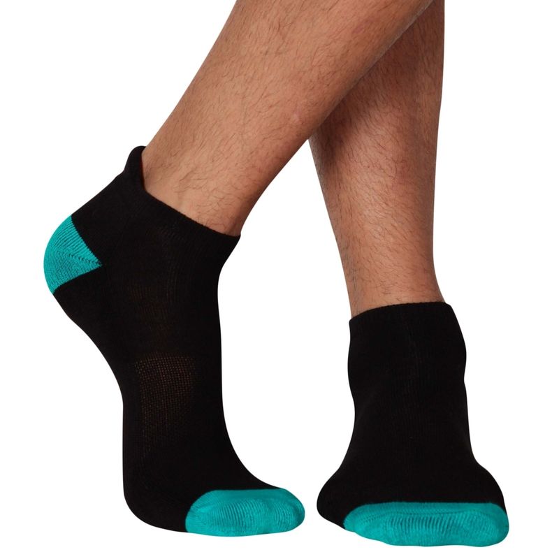 Jockey Black & Caribbean Turq Men Low Ankle Socks Buy Jockey Black
