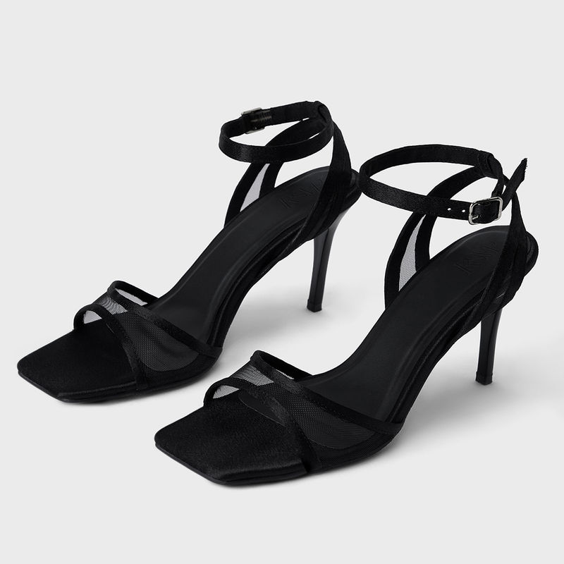 Nikia Strap Square Toe Heels