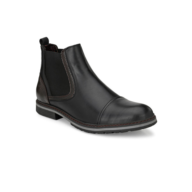 Delize Solid Black Chelsea Boots (UK 9)