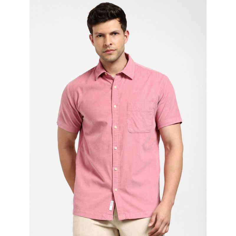 Selected Pink Corduroy Short Sleeves Shirt (S)