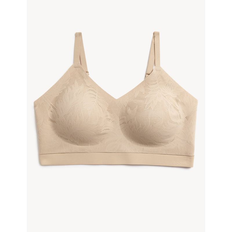 Marks & Spencer Flexifit Lace Non Wired Bra - Nude (S)